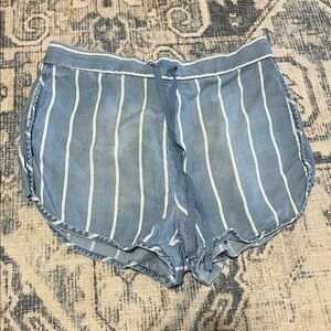 Mossimo Supply Co. Light Blue and White Shorts